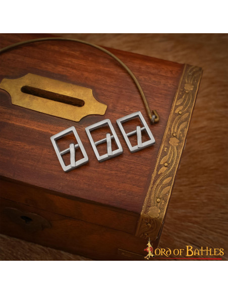 Pack of 3 small steel buckles Pack of 3 small steel buckles