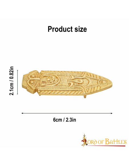Brass sheet Celtic decoration (6 cm.)