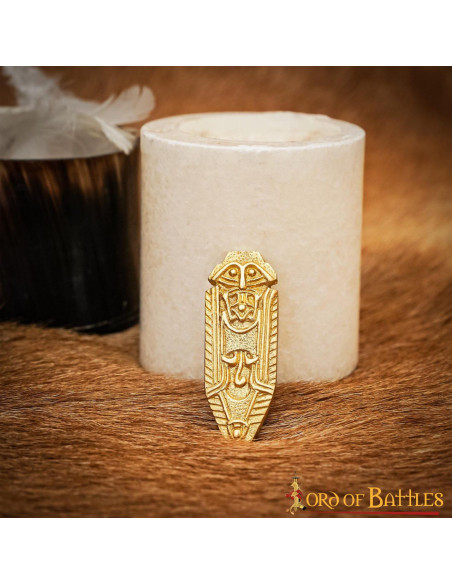 Brass sheet Celtic decoration (6 cm.)