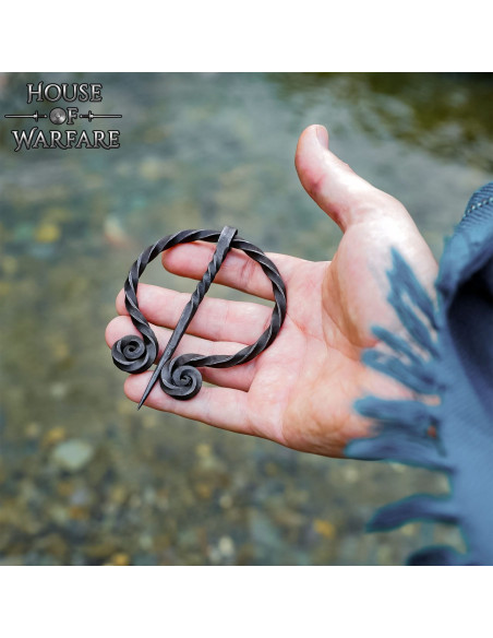 Historical hand forged iron cape closure