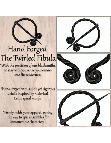 Historical hand forged iron cape closure