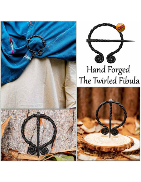 Historical hand forged iron cape closure