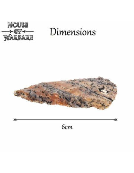 Historical flint stone arrowhead (6 cm.)