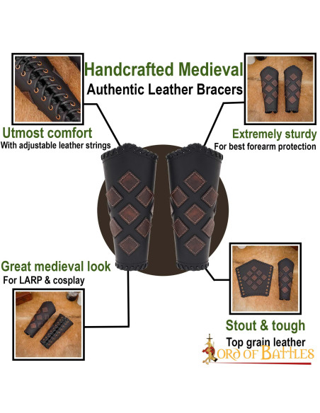 Fantastic leather bracelets LARP and...