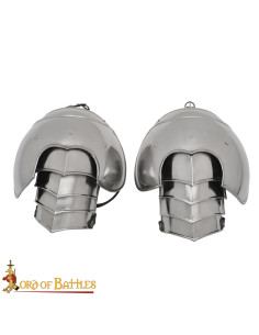 Polished Finish Fantasy Shoulder Pads (20 Gauge)