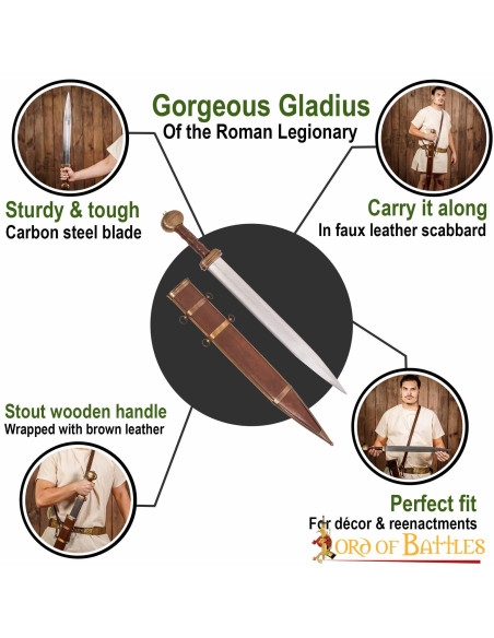 Roman sword type gladius leather sheath Roman sword type gladius leather sheath