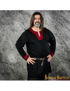 Black-red Viking tunic Sigurd model
