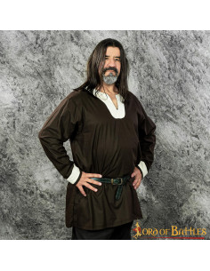 Brown-white Viking tunic Sigurd model