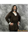 Brown-white Viking tunic Sigurd model