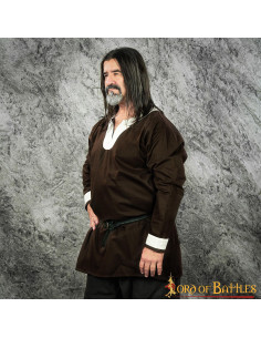 Brown-white Viking tunic Sigurd model 2