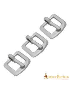 Pack of 3 steel buckles (1.8 x 2 cm.)