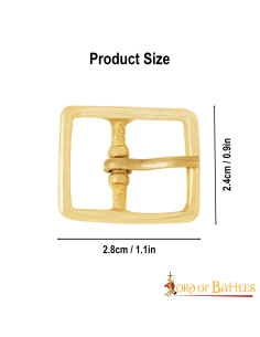 Small pure brass buckle (2.8 x 2.4 cm.) 2