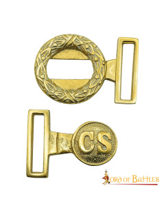 Confederate Officers Civil War Brass Buckle 2