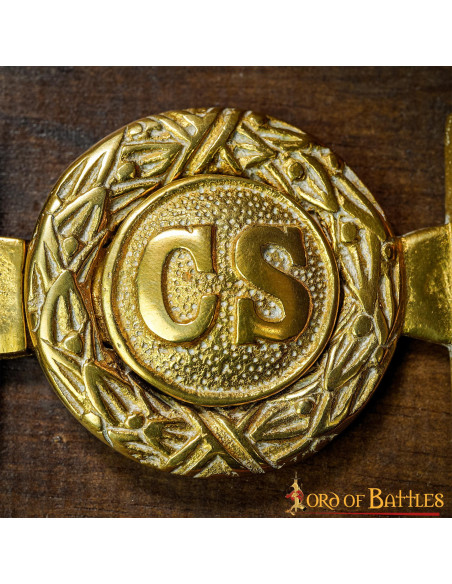 Confederate Officers Civil War Brass...