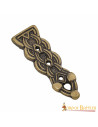 Antique brass Celtic belt tip