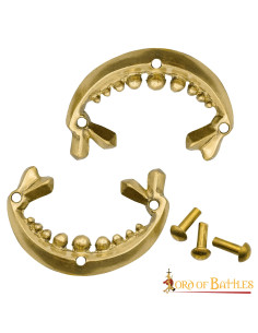 Pack of 2 Viking brass belt decorations 2