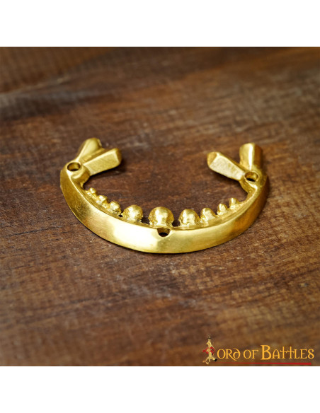 Pack of 2 Viking brass belt decorations