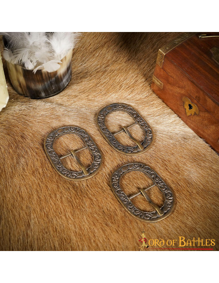 Pack of 3 antique brass floral design... Pack of 3 antique brass floral design...