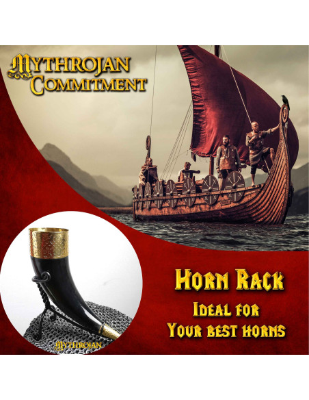 Iron support for medieval horn (250 -...