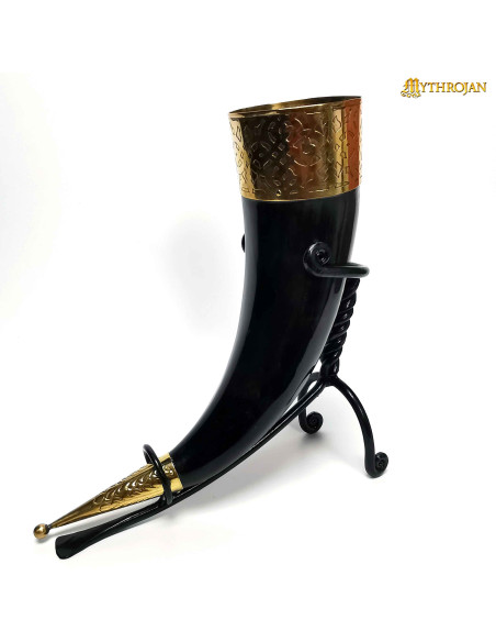 Iron support for medieval horn (250 -...