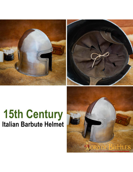 Medieval barbuta Italian style 15th...