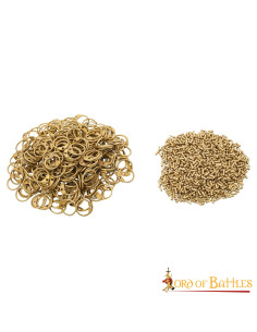 Round ring bag with solid brass rivets