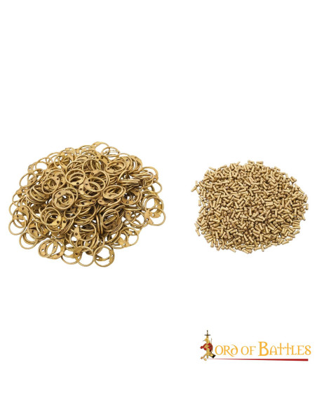 Round ring bag with solid brass rivets Round ring bag with solid brass rivets