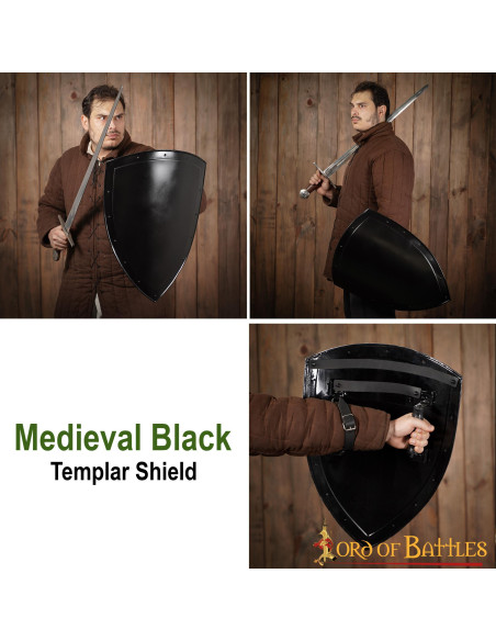 Smooth black shield to paint (60.9 cm.)