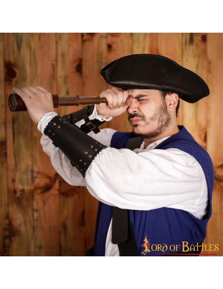 Medieval leather bracers with studs...