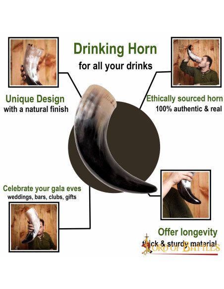 Viking drinking horn large size