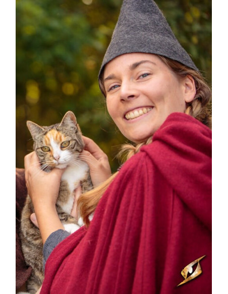 Fantasy Gnome hat, gray wool