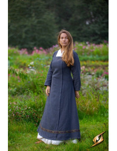 Viking Age Scandinavian Dress, Estrid model (dark grey)