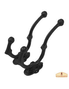 Rustic cast iron wall hooks (19 x 6.8 cm.)
