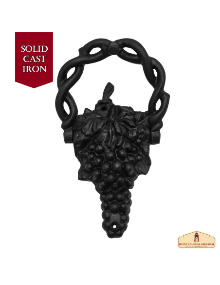 Cast iron knocker grape cluster design Cast iron knocker grape cluster design