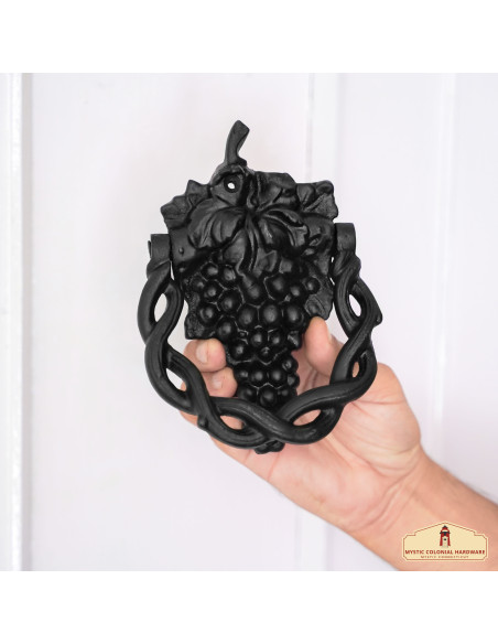 Cast iron knocker grape cluster design Cast iron knocker grape cluster design