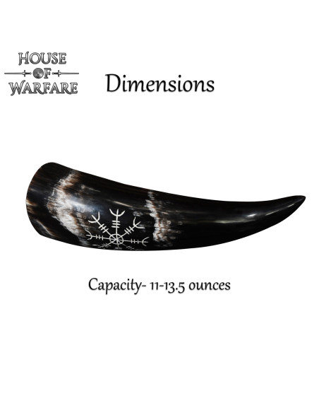 Hand carved Aegishjalmur design...