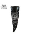 Medieval drinking horn Celtic dragon design