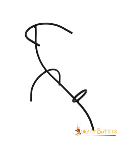 Hand forged iron horn support