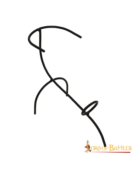 Hand forged iron horn support