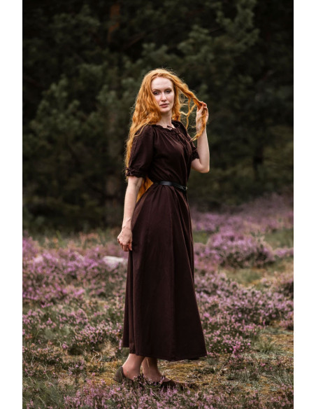 Medieval dress Karen, brown