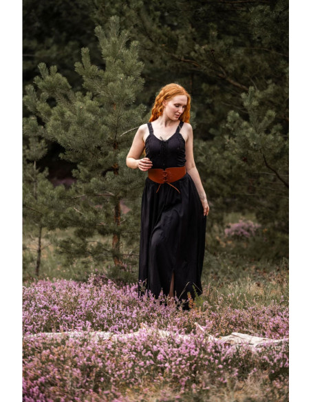 Jasmin elegant medieval dress, black...