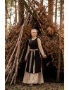 Magdalena medieval surcoat, brown color
