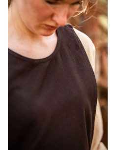 Magdalena medieval surcoat, brown color 2