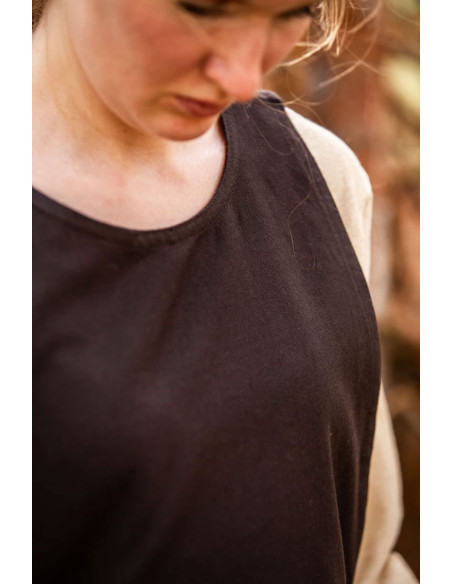 Magdalena medieval surcoat, brown color