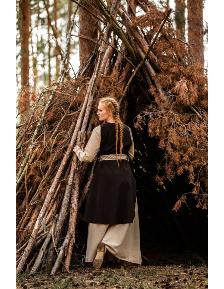 Magdalena medieval surcoat, brown color