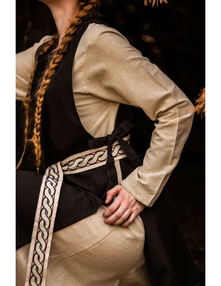 Magdalena medieval surcoat, brown color