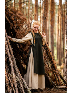 Magdalena medieval surcoat, green color 2