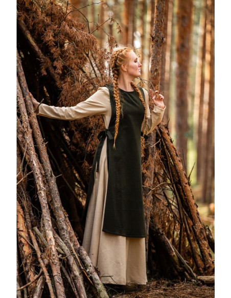 Magdalena medieval surcoat, green color