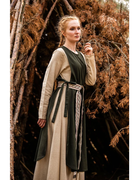 Magdalena medieval surcoat, green color