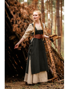 Medieval tunic for women Hildegard, green 2